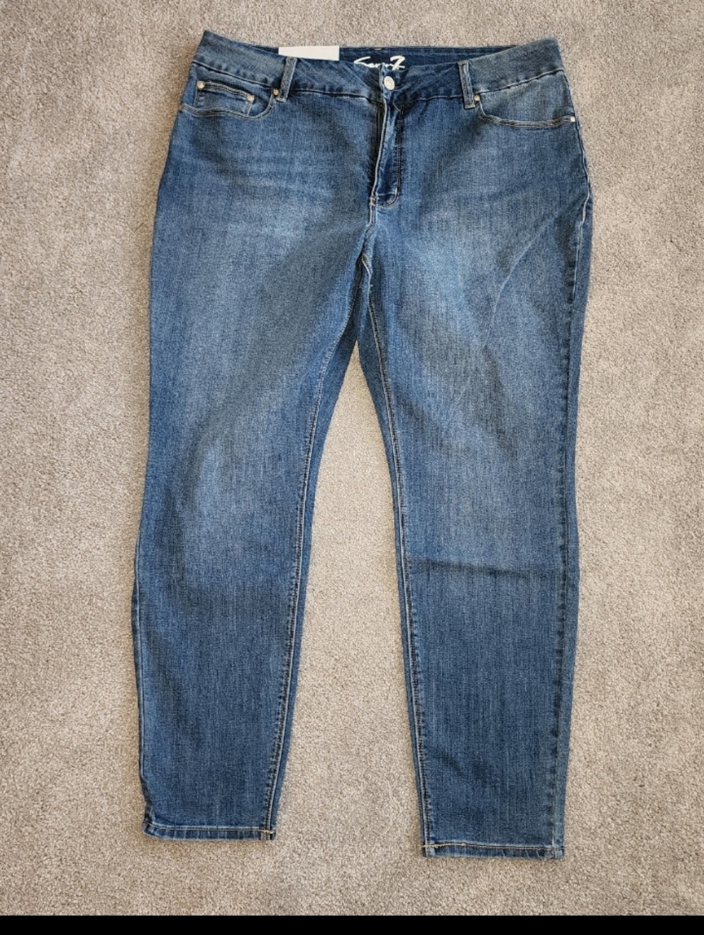 Seven7 womens size 18w tummyless skinny denim jeans